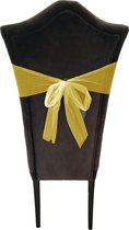 Tule stof op rol - 2x - geel - 30cm x 9meter - Organza/mesh decoratie stoffen