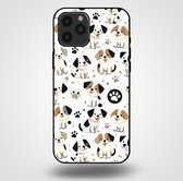 Smartphonica Telefoonhoesje voor iPhone 12 Pro Max met honden opdruk - TPU backcover case honden design / Back Cover geschikt voor Apple iPhone 12 Pro Max
