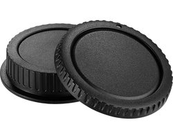 DutchOptics Body Cap en Rear Lens Cap Lensdop Set voor Canon EOS EF EF-S camera's