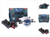 Bosch GKS 18V-68 GC Professionele accucirkelzaag 18 V 190 mm Biturbo Brushless + 2x accu 4.0 Ah + lader + L-BOXX