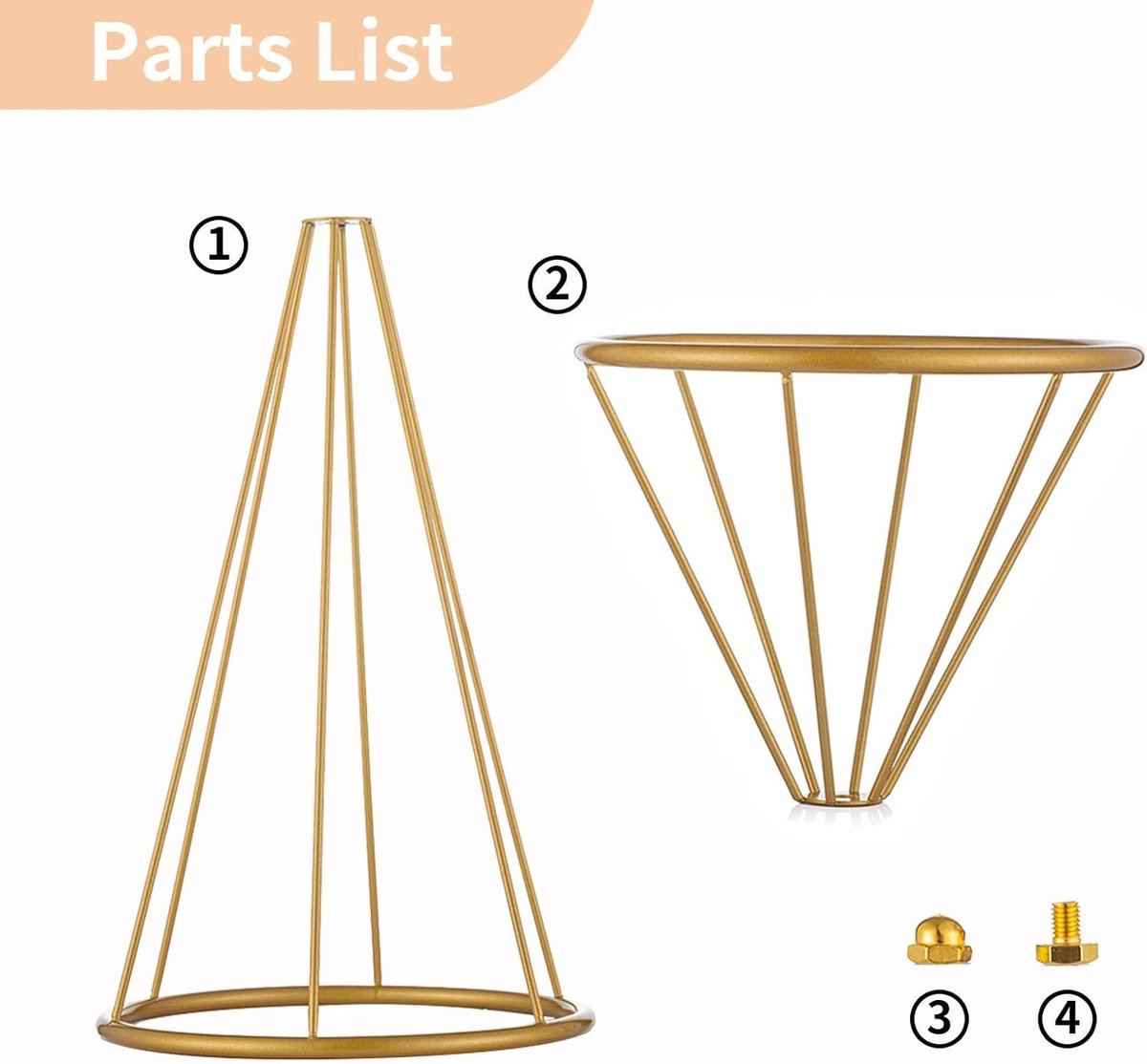 Nuptio 10Pcs 68cm Height Metal Wedding Centerpieces Vase