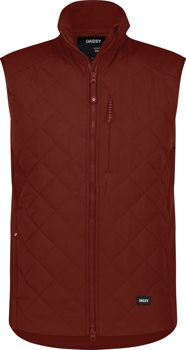 Geïsoleerde bodywarmer Steenrood