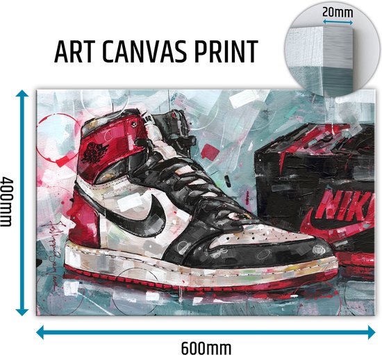 Boîte à chaussures en toile Sneaker bout noir 60x40 cm