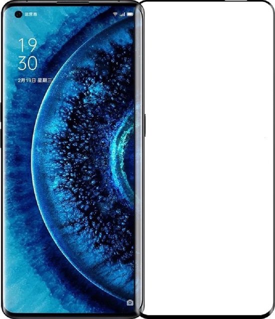 Glas de protection d'écran à couverture complète - Protecteur d'écran en Tempered Glass Convient pour: Oppo Reno 4 Pro 4G & 5G - 2x
