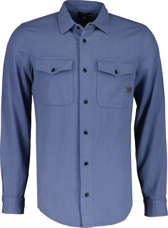 G-Star Overhemd - Slim Fit - Blauw