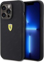 Ferrari iPhone 15 Pro Max Hardcase Back Cover Réfléchissant – Zwart