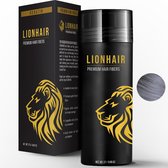 LIONHAIR Premium Hair Building Fibers Fibres capillaires - Masque la perte de cheveux en quelques secondes - Couvre les taches chauves - Hommes et femmes - Épaississant pour cheveux - Fibres capillaires - 27gr - GRIS