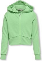 ONLY KOGBELLA L/ S ZIP HOOD SHORT UB SWT Pull Filles - Taille 146/152