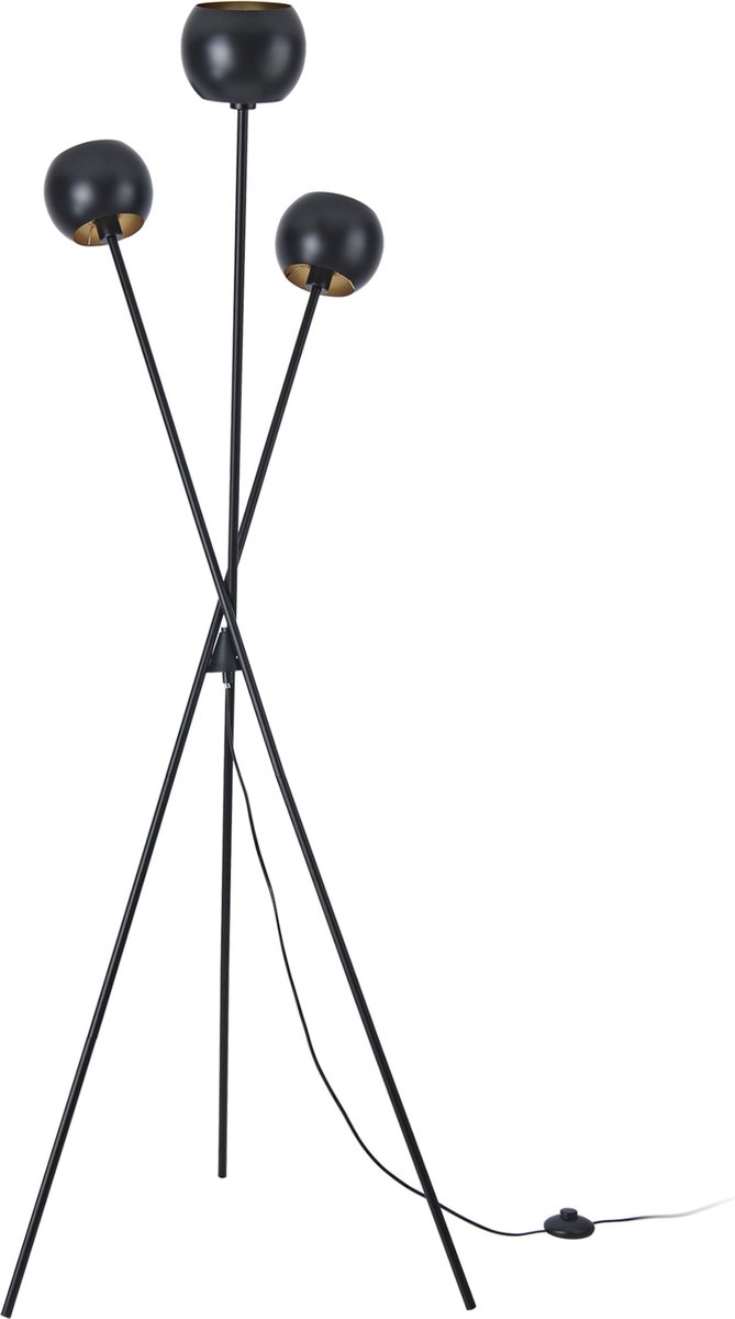 Staande lamp Nykvarn vloerlamp 3xE14 3 fittingen zwarte lamp staand metaal