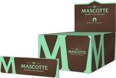 Mascotte® Brown King Magnet 34 x 50 boekjes | Ongebleekt Lange Vloei sigarettenpapier | Gelijkmatig brandende vloei met Magneetsluiting | 1700 Vloeitjes