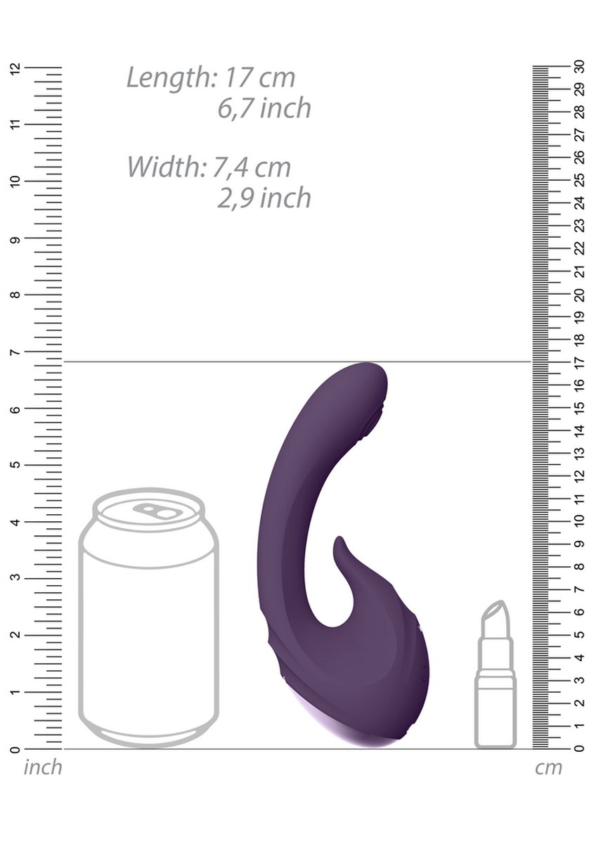 Goedkoopste VIVE by Shots - Miki - Pulse Wave Flickering G-Spot Vibrator - Purple