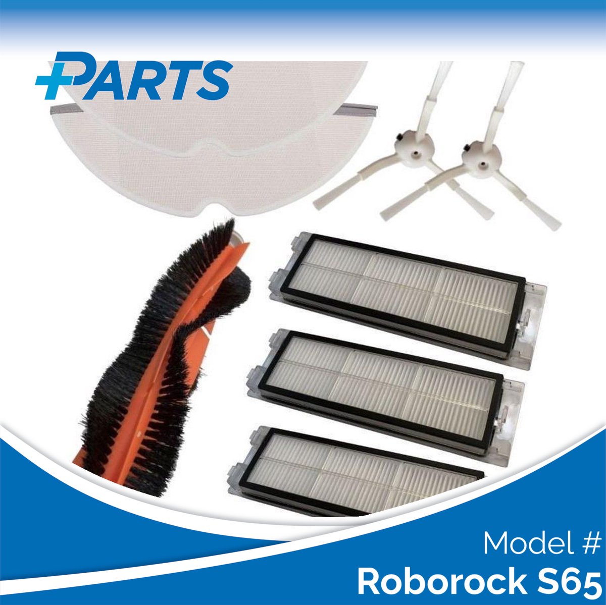 Roborock S65 Onderhoudsset (Plus.Parts® alternatief voor 8.02.0068)