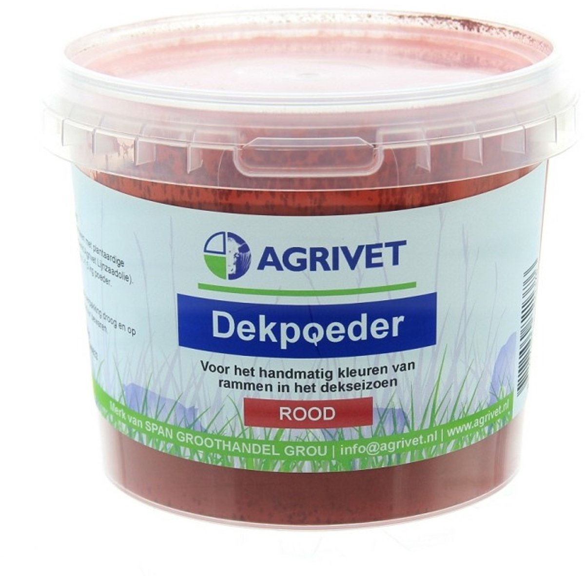 Agrivet Dekpoeder voor rammen Rood