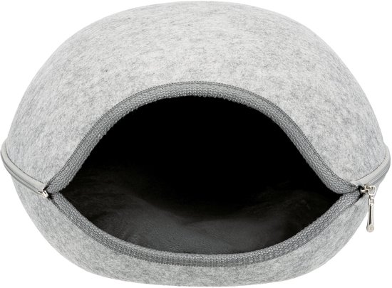 Trixie - Kattenmand - Relax Iglo Luna - Lichtgrijs - 40X24X46 cm