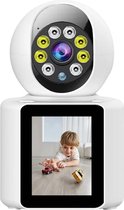 DommAr BabymonitorPro™ - Babyfoon - Babyfoon Monitor - Huisdier camera - Baby Camera - babyfoon met camera bestverkocht - babyfoon met scherm en app - tablet - Telefoon - Wit