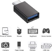 Adaptateur USB 3.1 Type C vers USB 3.0 OTG pour iPhone, Macbook et Chromebook - noir