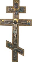 Veronese Design - Orthodoxe stijl Crucifix muurplat - Jezus op het kruis - lengte ca. 44,5cm