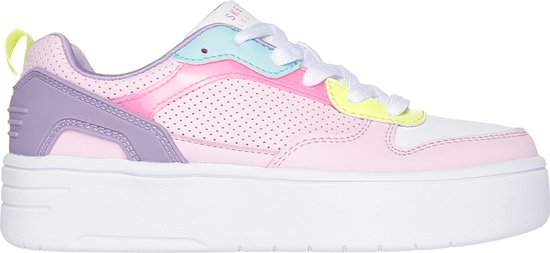Skechers Court High - Classic Crush Meisjes Sneakers - Roze/Multicolour - Maat 35