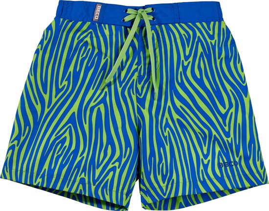BECO zebra vibes - zwemshorts voor kinderen - blauw/groen - maat 128