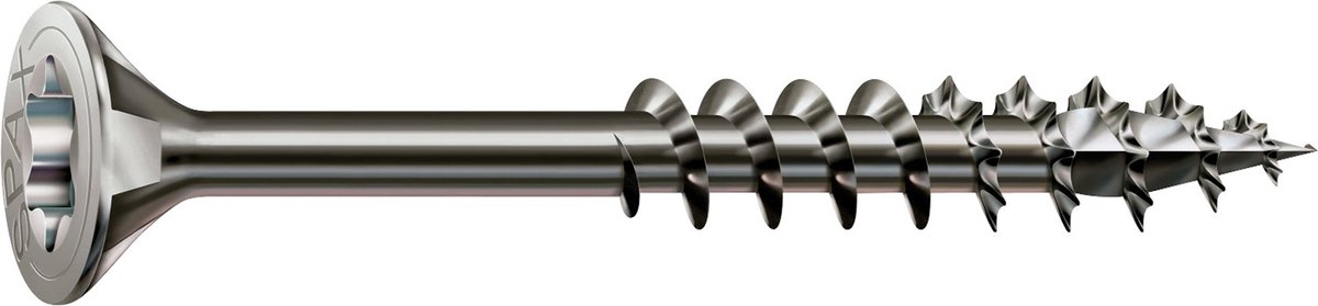 Roestvaststalen schroef, 4 x 30 mm, 180 stuks, Deeldraad, Verzonken kop, T-STAR plus T20, 4CUT, Roestvast staal A2 - 8000000287381