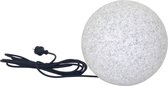 Trango IP65 tuinbal 50cm diameter 500G in granietsteenlook *NATURE* incl. ca. 5 meter IP44 voedingskabel met 1x E27 fitting(zonder lamp), bollicht, tuinlamp, lichtbol, buitenlamp