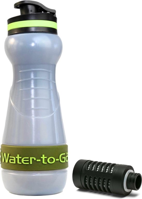 Opvouwbare gefilterde waterflessen voor op reis | 1l opvouwbare waterflessen voor op reis met filter,Draagbare opvouwbare fles, duurzame opvouwbare fles voor sportschool, wandelen, fietsen