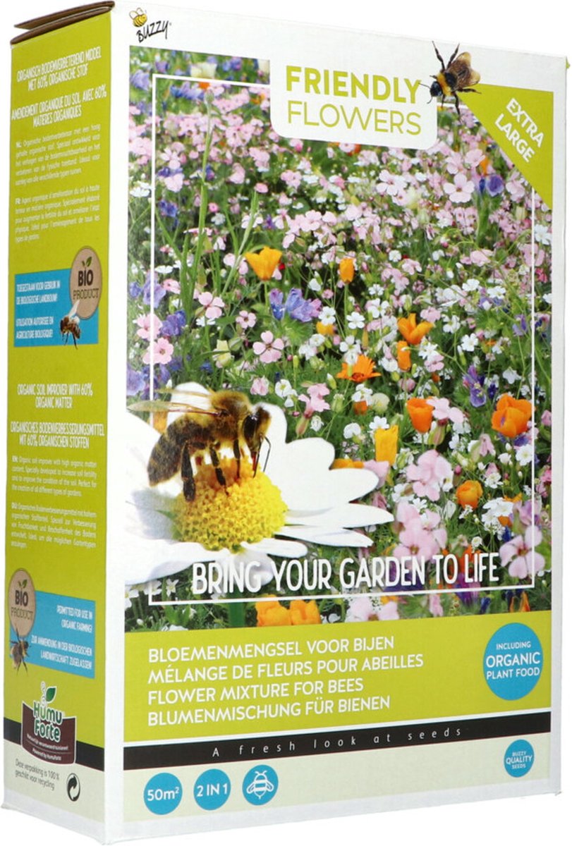 Buzzy Bloemmengsel bijen 50m2 - Bloemzaden