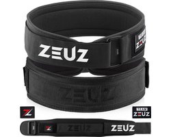 ZEUZ Gewichthefriem voor Fitness & CrossFit – Olympic Lifting belt - Gewichtheffen - Brace – Maat L - Zwart