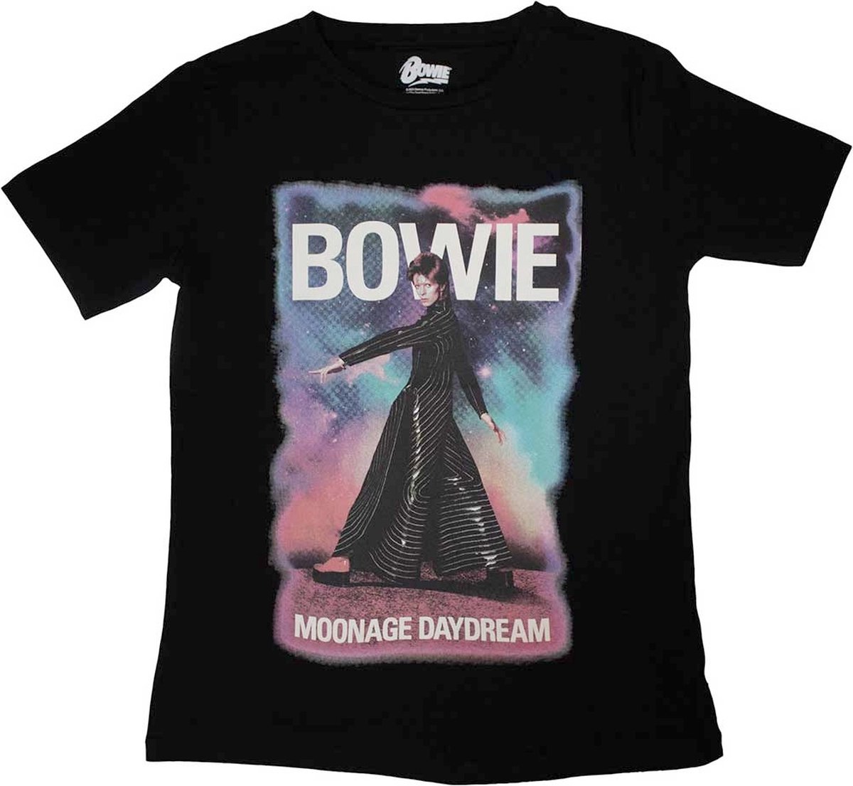David Bowie - Moonage 11 Fade Dames T-shirt - L - Zwart