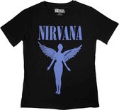 Nirvana - Angelic Blue Mono Dames T-shirt - L - Zwart