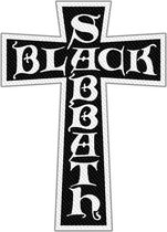 Black Sabbath - Cross Logo Cut Out Patch - Zwart