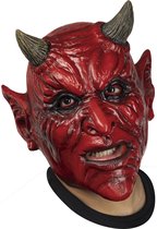 Partychimp Volledig Hoofd Masker Demoon Halloween Masker voor bij Halloween Kostuum Volwassenen - Latex - One-Size