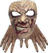 Masque Partychimp Zombie Latex Marron Taille Unique