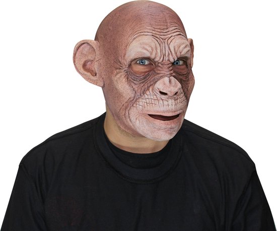 Partychimp Aap Julius Ape Volledig Hoofd Masker Halloween Masker voor bij Halloween Kostuum Volwassenen Carnaval - Latex - One size