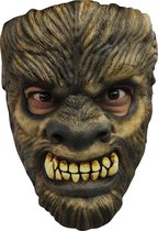 Partychimp Wolfman Gezichts Masker Halloween Masker voor bij Halloween Kostuum Volwassenen - Latex - One-size