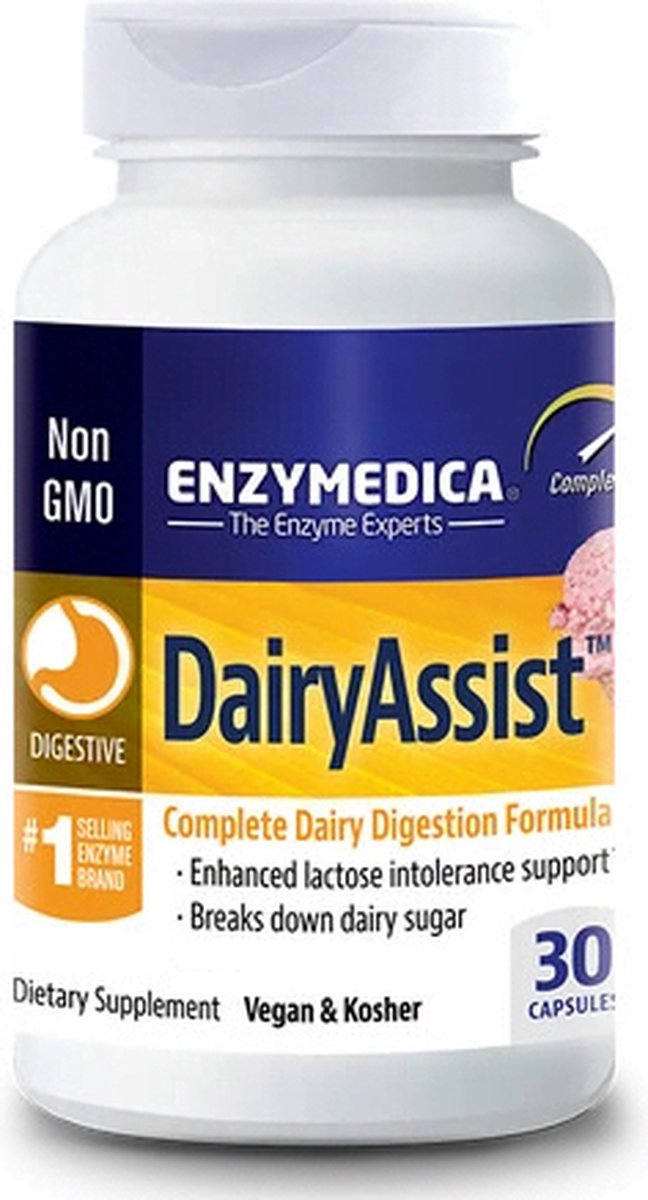 Goedkoopste DairyAssist van Enzymedica - 30 capsules