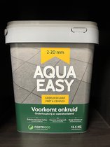 Aqua Easy 12,5 kg - voegmiddel bestrating - kleur steengrijs - waterdoorlatend voegen - onkruidvrije bestrating - terrastegels