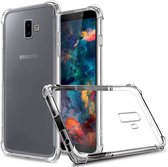 Shockproof Flexibele achterkant Silicone hoesje transparant Geschikt voor: Samsung Galaxy J4
