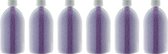 Badkaviaar Lavendel - 400 gram - Fles met witte dop - set van 6 stuks - bad parels