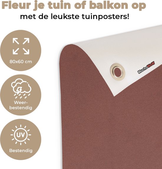 Tableau jardin Homme - Vintage - Design - 80x60 cm - Affiche jardin - Toile jardin - Affiche extérieur