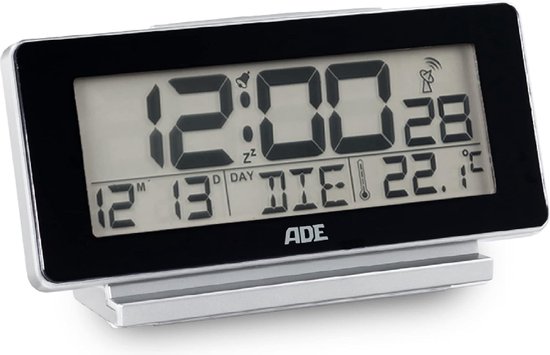 Réveil numérique avec batterie, horloge de table avec affichage de la température