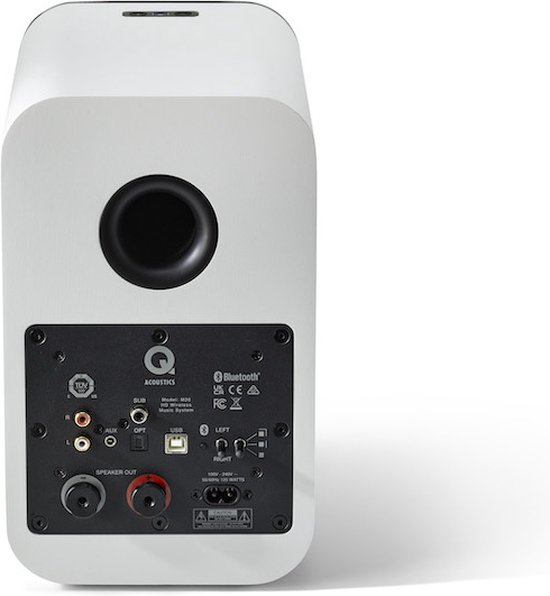 Q Acoustics: M20 Actieve speakers - wit van Q Acoustics — afbeelding 4