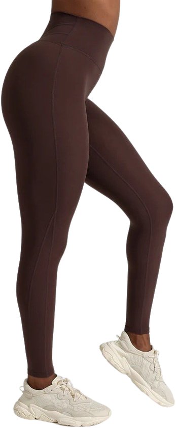Legging Thermo Femme de qualité Premium - Marron Foncé - Taille L/XL