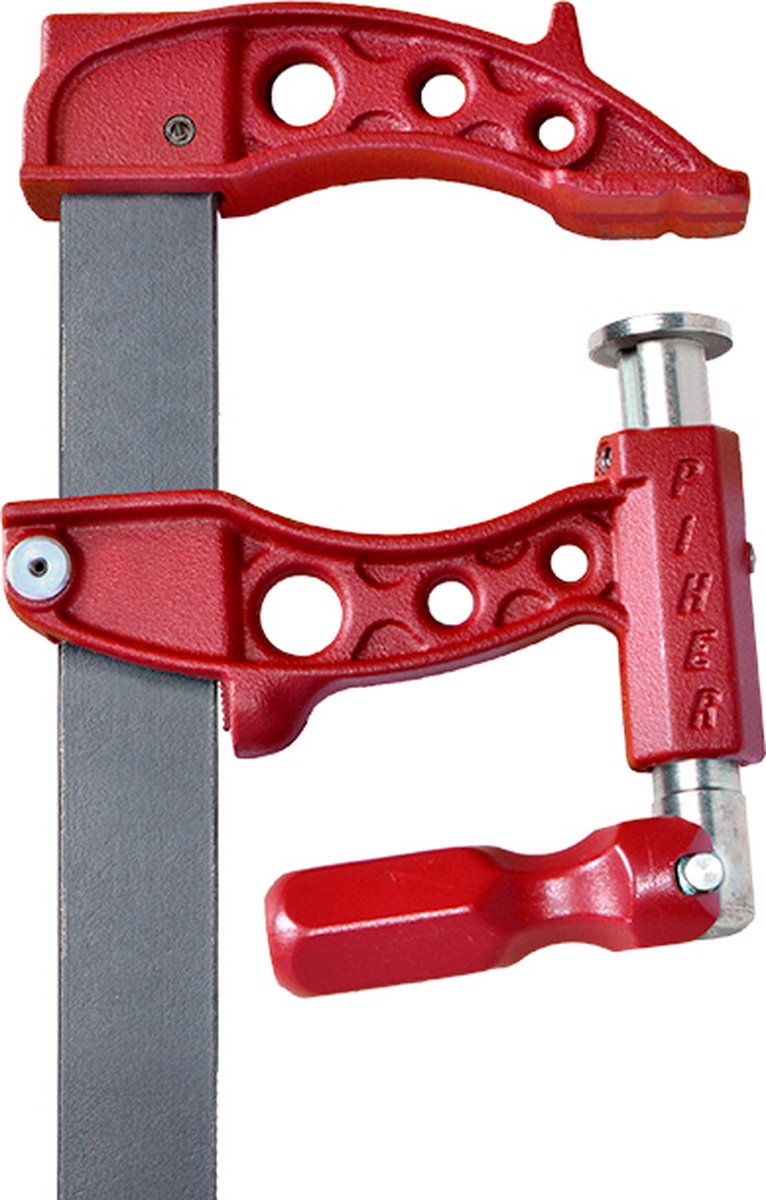 PIHER Maxipress F Lijmklem - Robuuste Schroefklemmen met 900 kg Klemkracht - Schroefdraad Beschermd - Perfect voor Lassen - 100 cm Klembereik