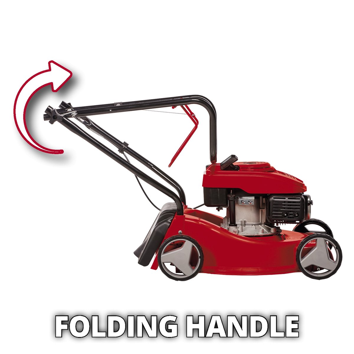 Einhell Benzine Grasmaaier GC-PM 40/2 - 132 cm³ - 2 kW - 4-takt - Maaibreedte: 40 cm - Aanbevolen gazonoppervlakte: tot 800 m² - 45 L opvangbak - Maaihoogte: 25-60 mm – foto 2