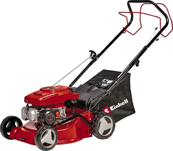 Einhell Benzine Grasmaaier GC-PM 40/2 S – 132 cm³ – 2 kW – 4-takt – Maaibreedte: 40 cm – Aanbevolen gazonoppervlakte: tot 1000 m² – 45 L opvangbak – Maaihoogte: 25-75 mm