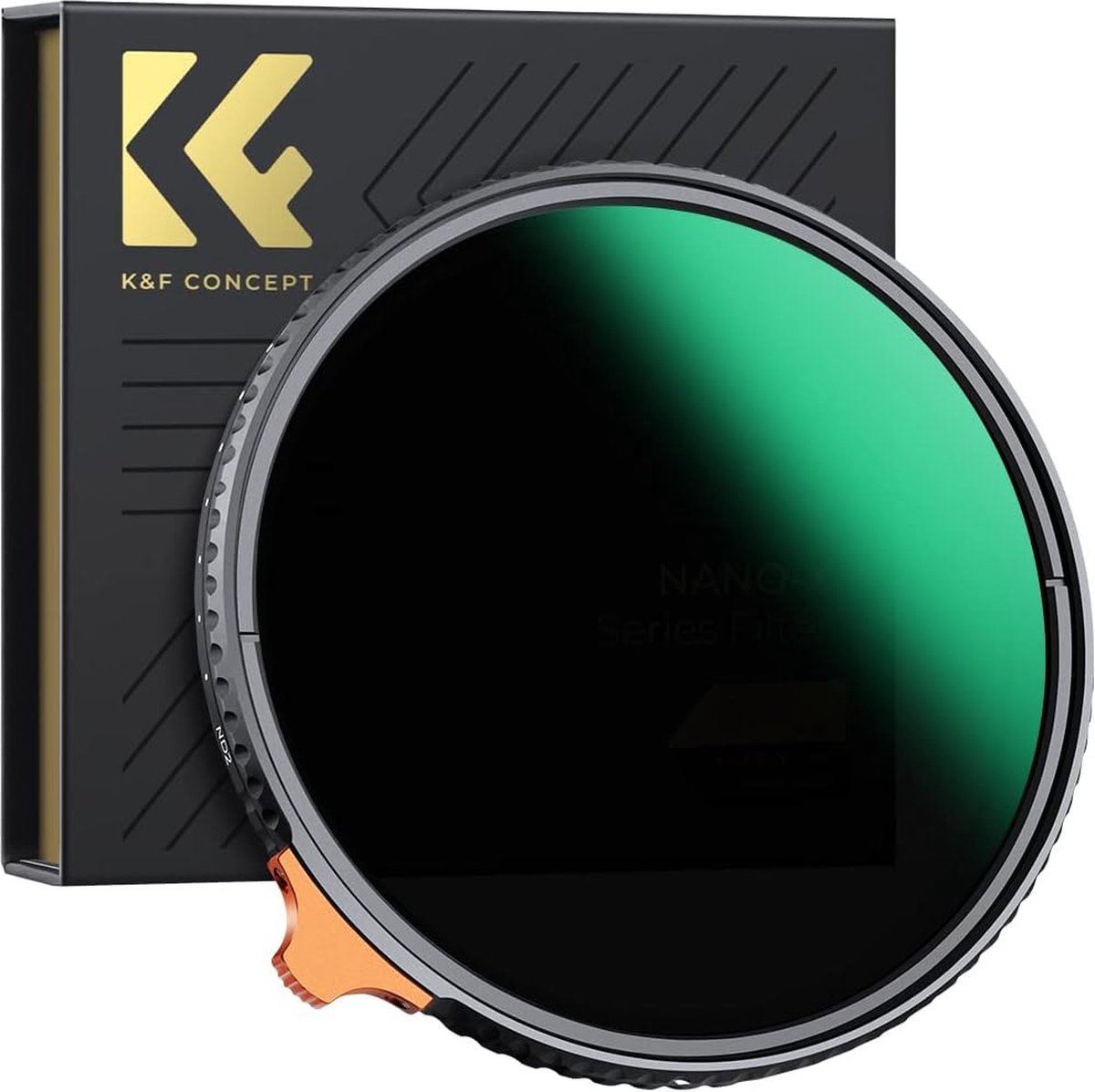 K&F Concept - Zacht Zwart Verstelbaar ND2-32 Filter voor Camera - Variabel ND-filter - Fotografie Accessoire - Optische Glas - 67MM