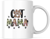 Mug pour amoureux des Cat avec texte : Cat Maman | Amoureux des Chats | Sort de Chats | Cadeau | Mug drôle | Tasse de café | Gobelet à café | Tasse à thé | Tasse de thé