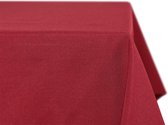 vlekbestendig en strijkvrij tafelkleed - tafelkleed met lotuseffect - tafellinnen in linnenlook - maat en kleur naar keuze, Rechthoekig 110x220 cm, Bordeaux