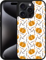 Cazy Hardcase Hoesje geschikt voor iPhone 15 Pro Pumpkins